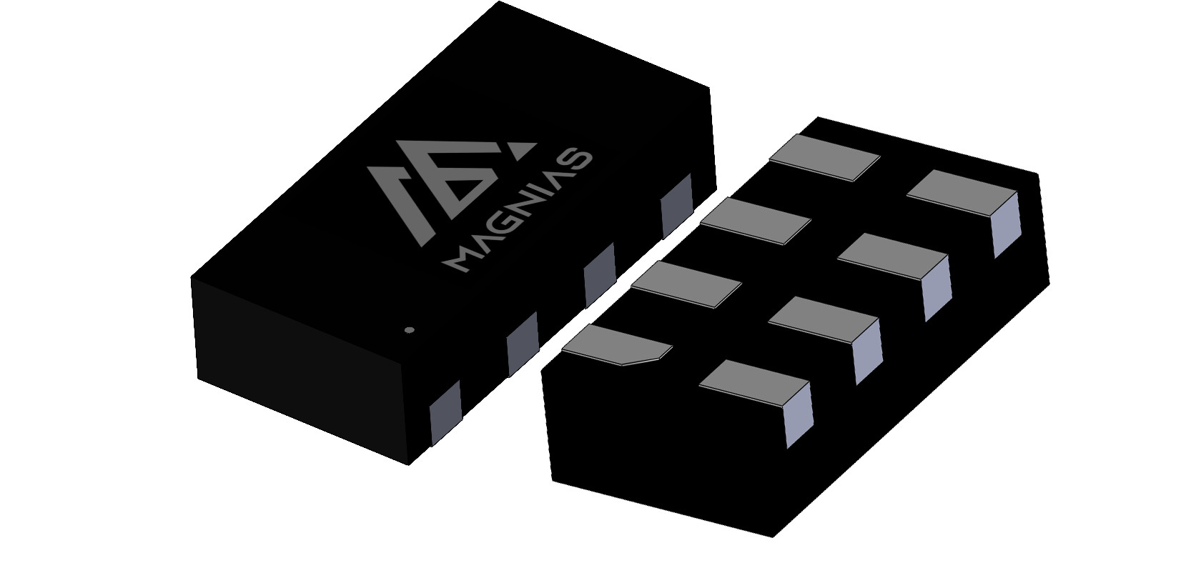 DFN2010-8L 3D package render