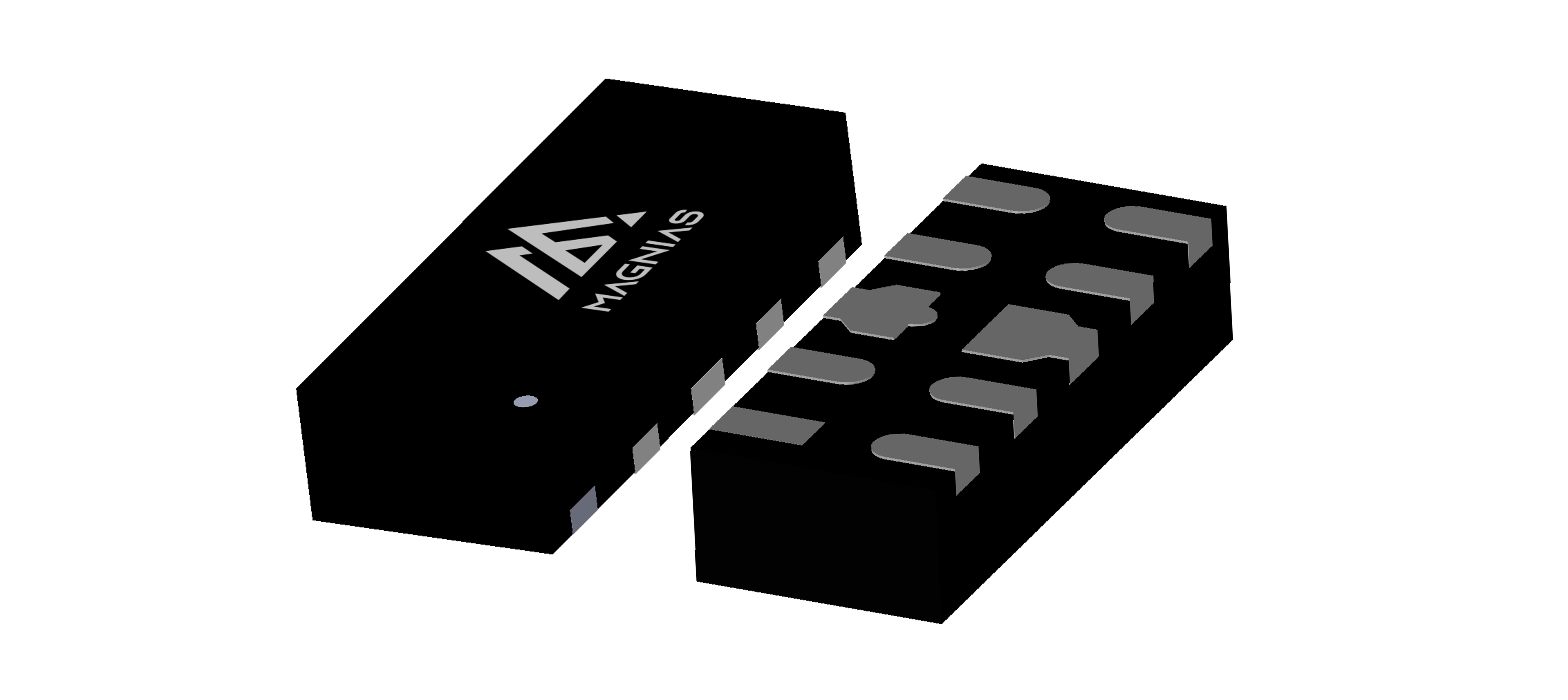 DFN2510-10L 3D package render