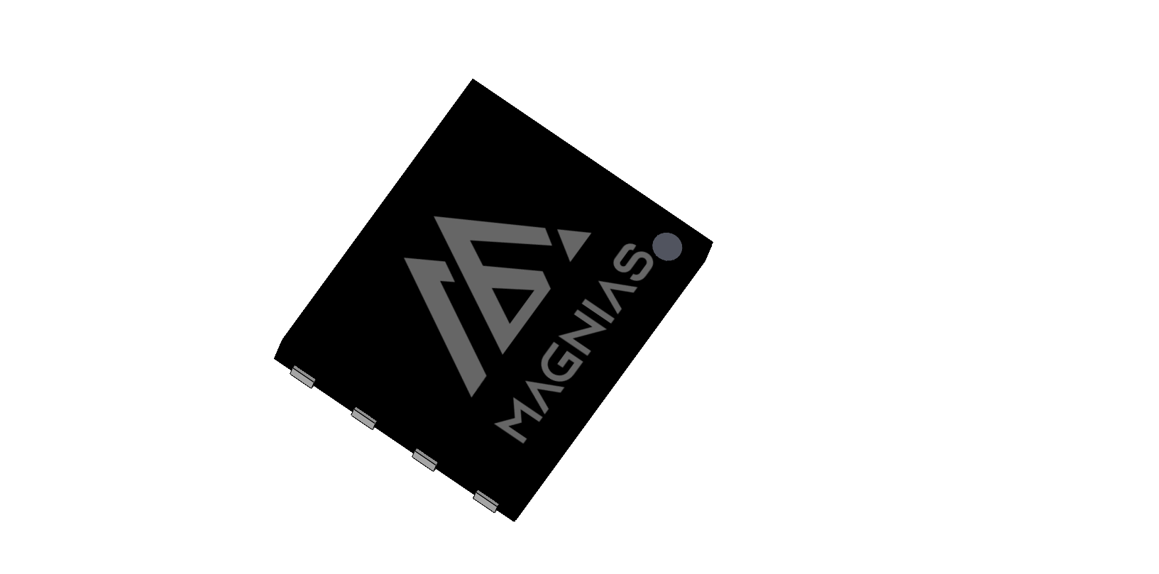 DFN3030-8L 3D package render