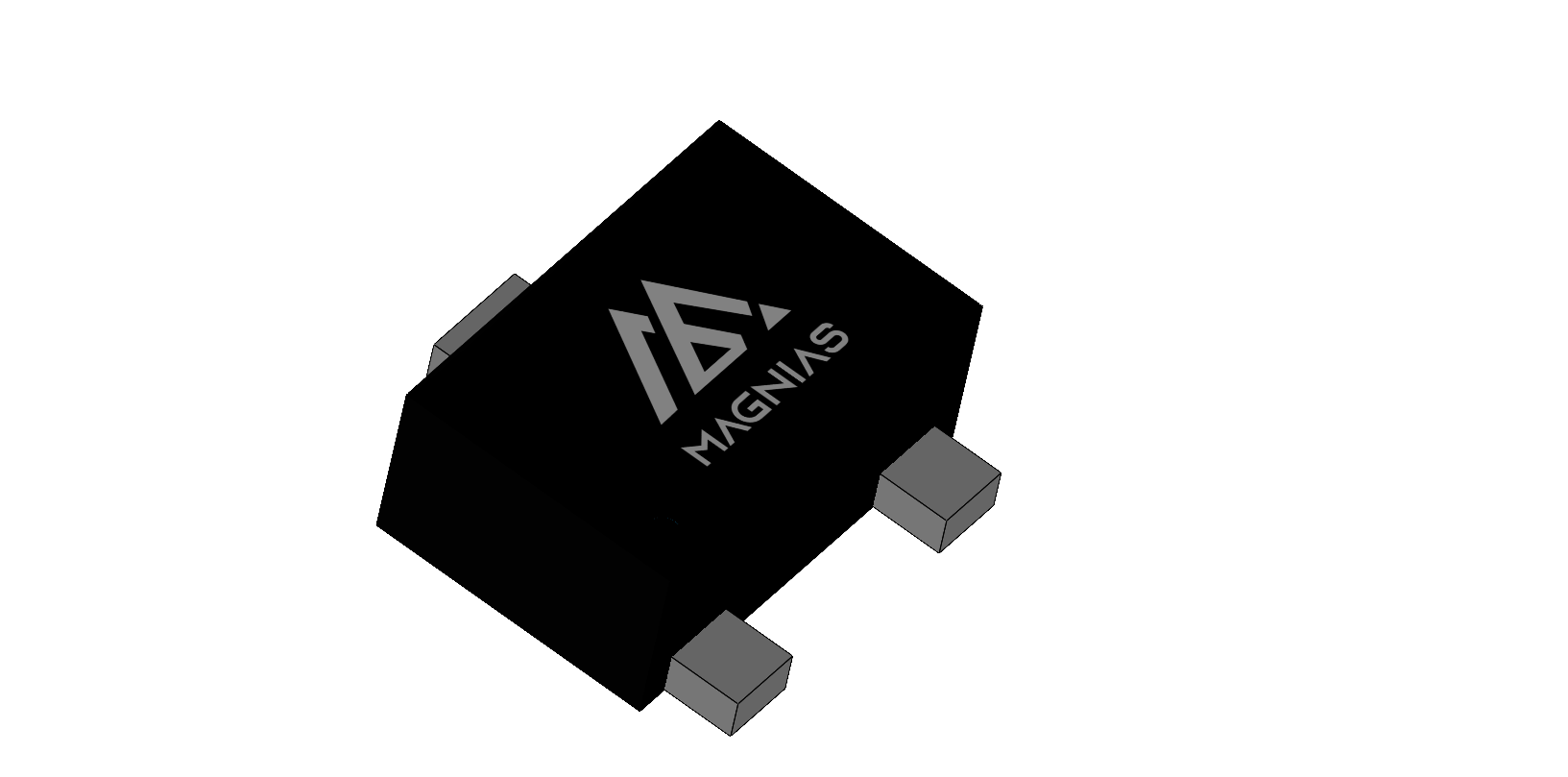 SOT723 3D package render